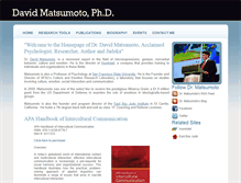 Tablet Screenshot of davidmatsumoto.com
